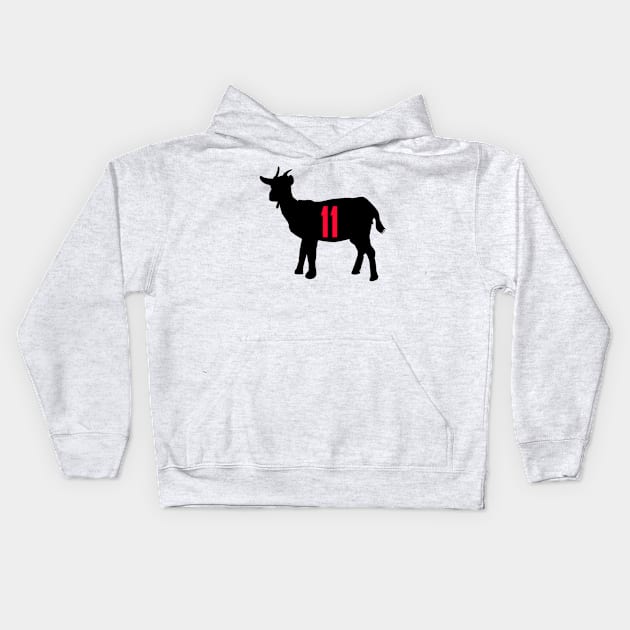 JULIO JONES THE GOAT Kids Hoodie by bestStickers